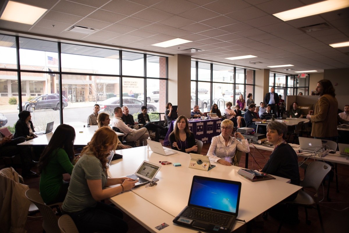 Inspiring curiosity isn’t enough. We inspired active curiosity&colon; get curious then go out and do something about your curiosity. We encouraged participants to change their communities, construct their ideas, and sketch out the future.