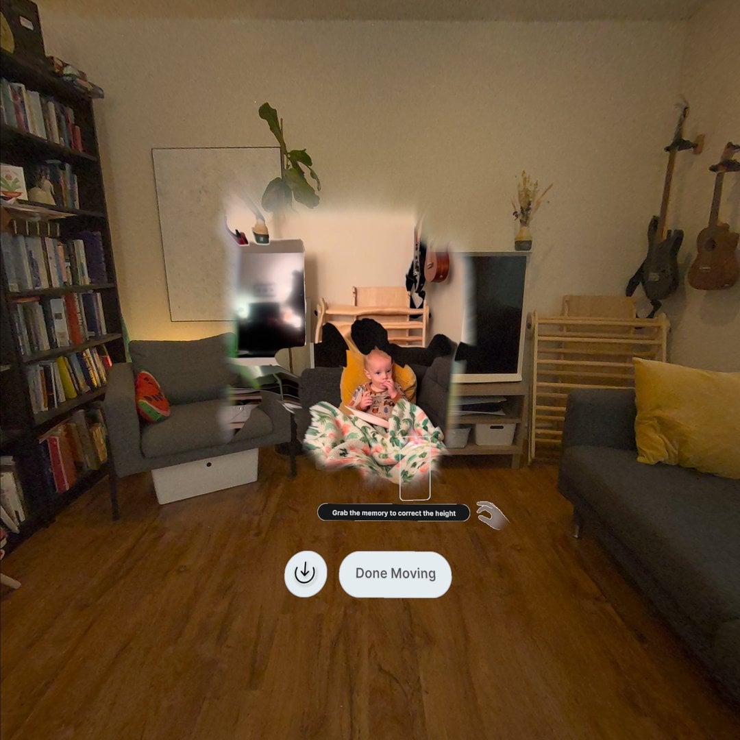 Height is automatically estimated from capture-time floor detection. It may also be manually corrected.
