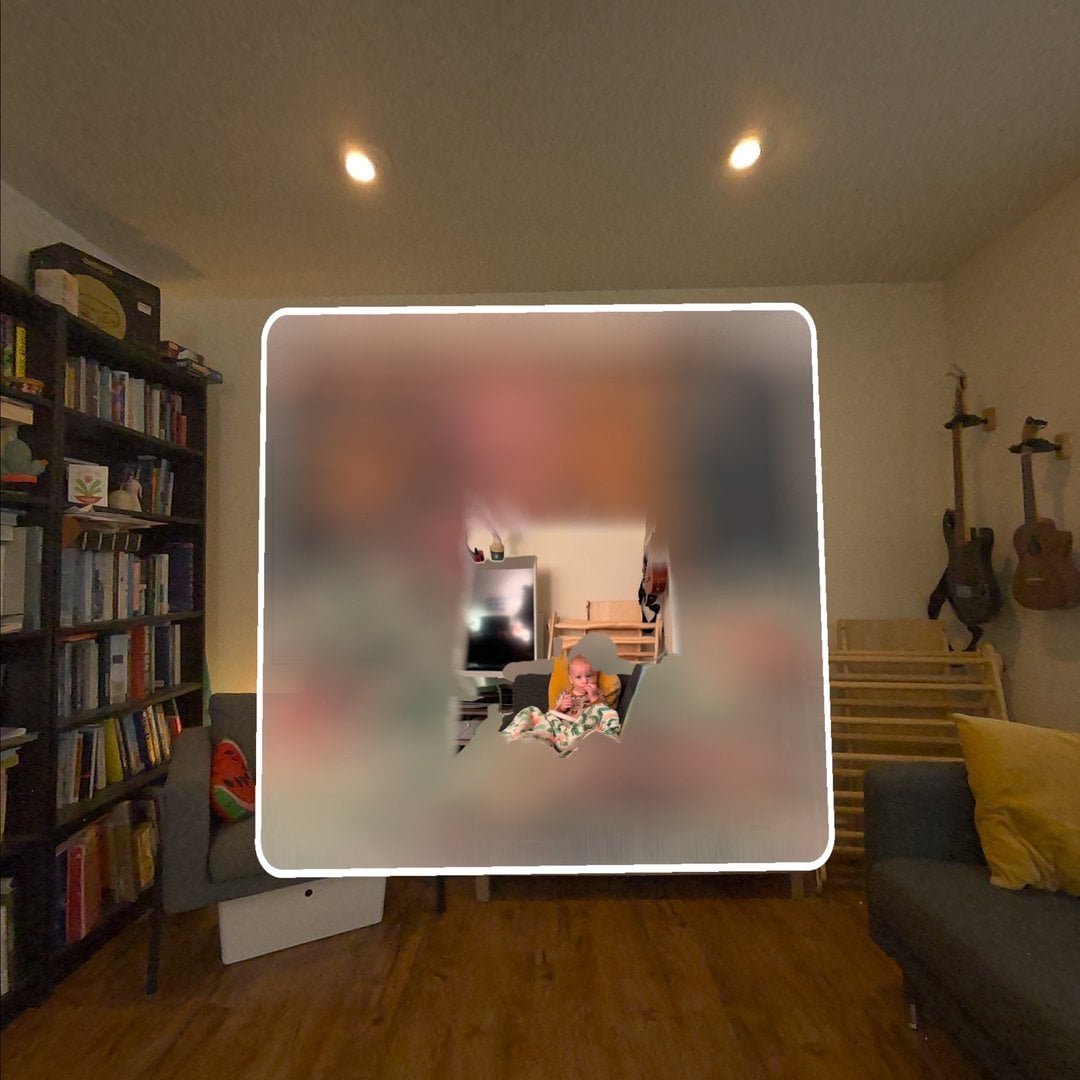 Portal view option still reprojects the scene, but smoothly repositions the scene to the portal. This also allowed us to ship 2D->3D earlier, before we had camera estimation.