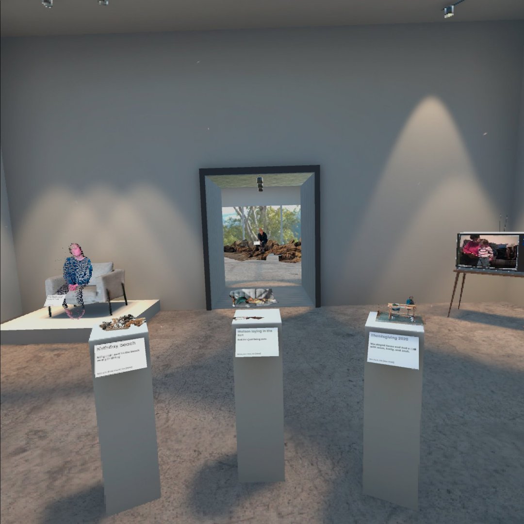 <strong>Vivid memory palace.</strong> Before Wist, I built a bunch of memory prototypes including a mixed media memory museum. I used photogrammetry scans, spherical photos, DepthKit volumetric video, and flat photos and videos.